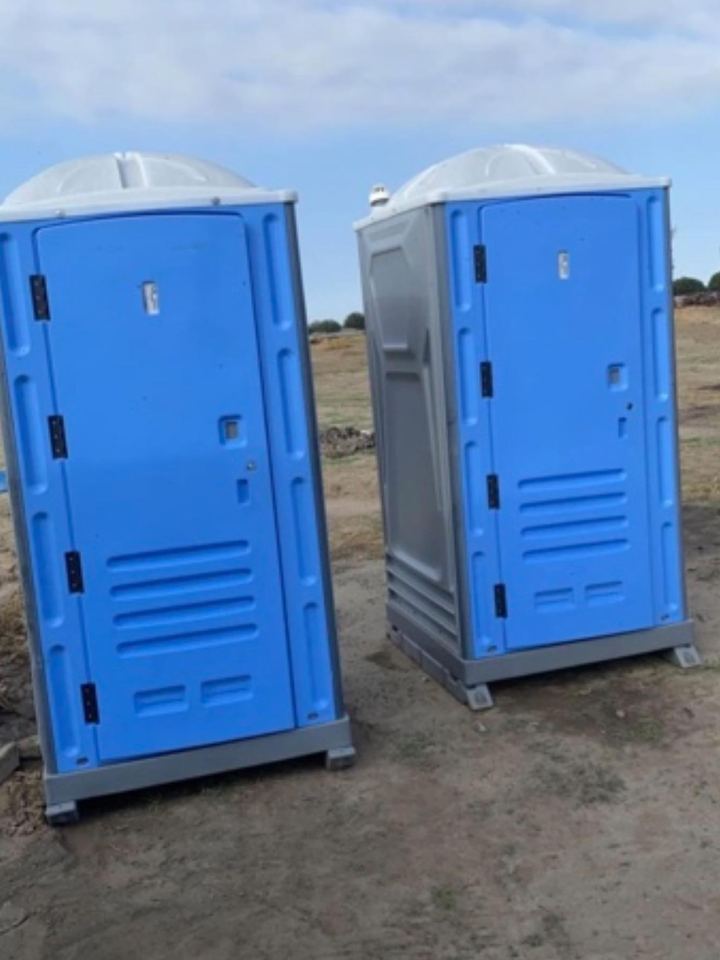 Porta Potties in a Connecticut Winter